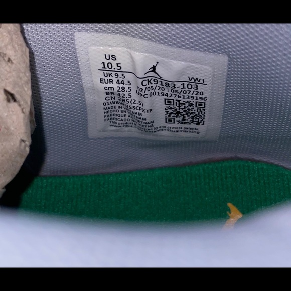 Nike air Jordan Zoom 92 Lucky green size 10.5 main image 6